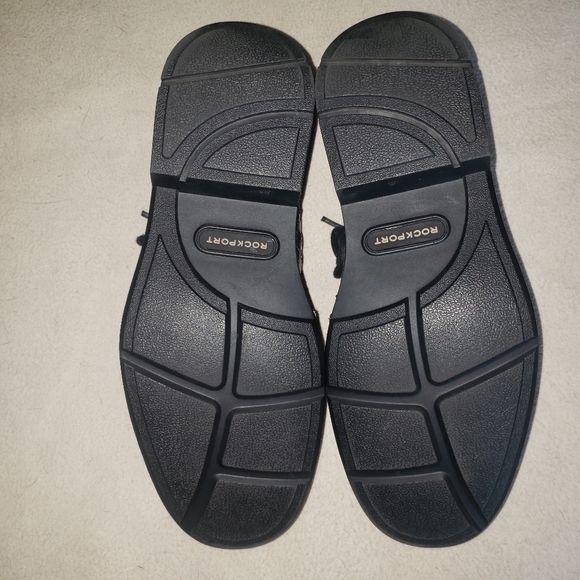Rockport Dark Black Leather Mens 8 - Picture 6 of 11